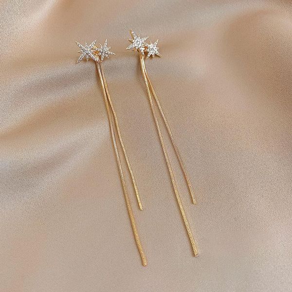 dangle & chandelier fashion women's swing earrings star rubber chain long pendant simple jewelry, Silver
dangle & chandelier fashion women's swing earrings star rubber chain long pendant simple jewelry, Silver