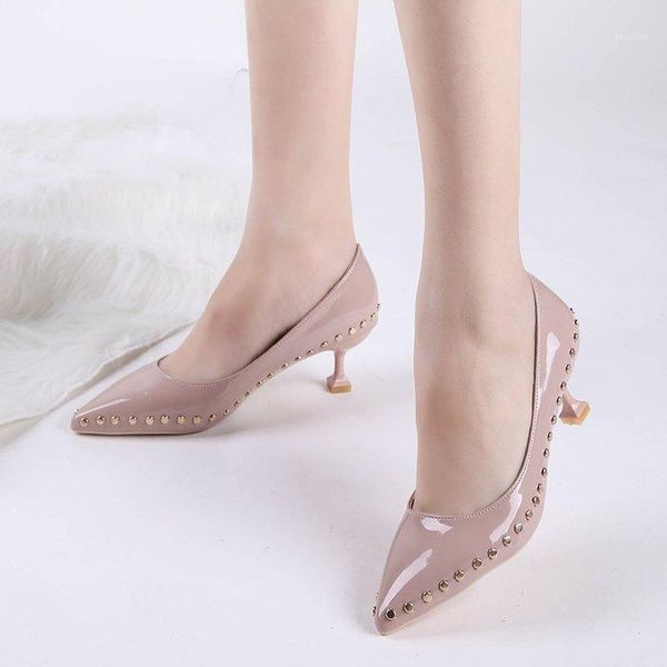 dress shoes pump women's sharp shallow rivet heels fine zapatos de mujer tacones high pointed toe thin1, Black
dress shoes pump women's sharp shallow rivet heels fine zapatos de mujer tacones high pointed toe thin1, Black