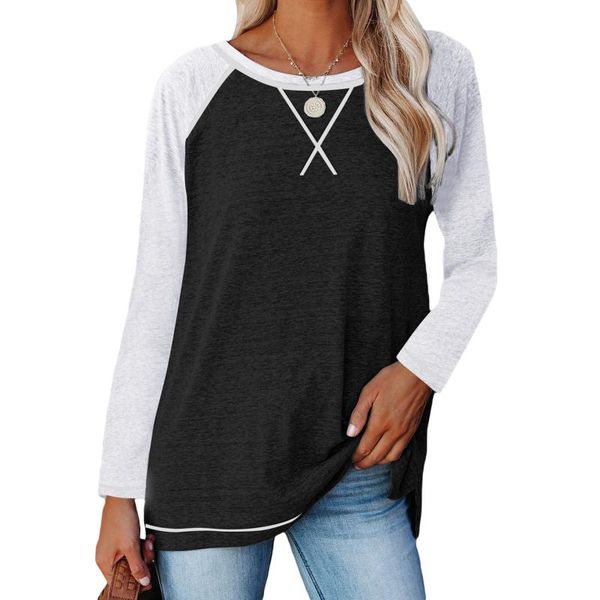 women's t-shirt women spring autumn jumper shirt,girls fashion cotton match color o-neck long sleeves pullover sweatshirt, White
women's t-shirt women spring autumn jumper shirt,girls fashion cotton match color o-neck long sleeves pullover sweatshirt, White