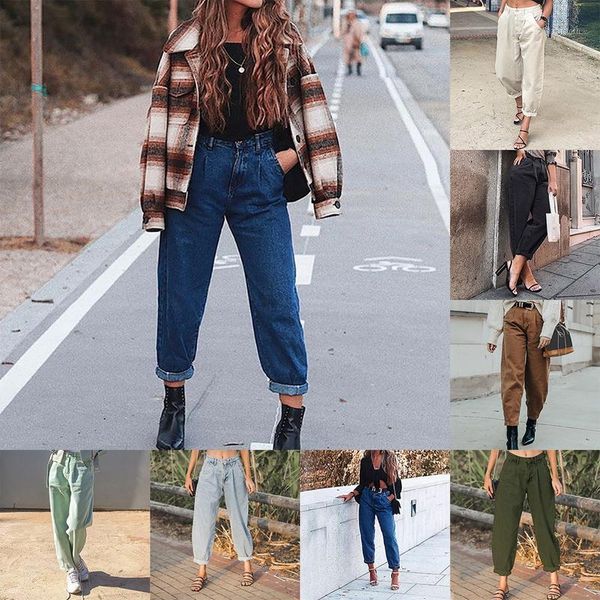 women's jeans pants ladies casual solid pockets trousers loose plus size female 2021 spring autumn, Blue
women's jeans pants ladies casual solid pockets trousers loose plus size female 2021 spring autumn, Blue