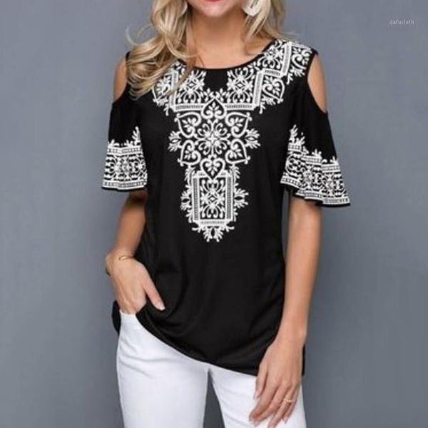 women summer loose t shirt casual short sleeve tees off shoulder print o-neck vintage t-shirt plus size s-5xl women's, White
women summer loose t shirt casual short sleeve tees off shoulder print o-neck vintage t-shirt plus size s-5xl women's, White