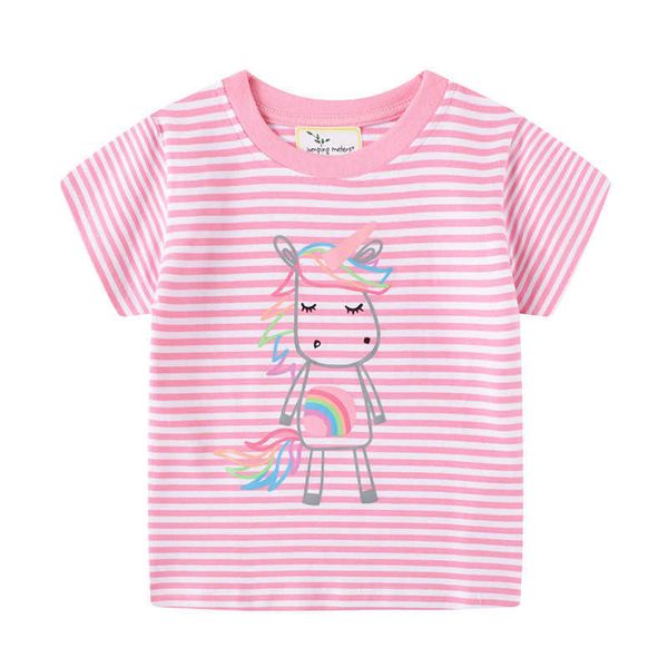 jumping meters girls pink cotton t shirts for summer stripe children clothes animals print kids tees 210529, Blue
jumping meters girls pink cotton t shirts for summer stripe children clothes animals print kids tees 210529, Blue