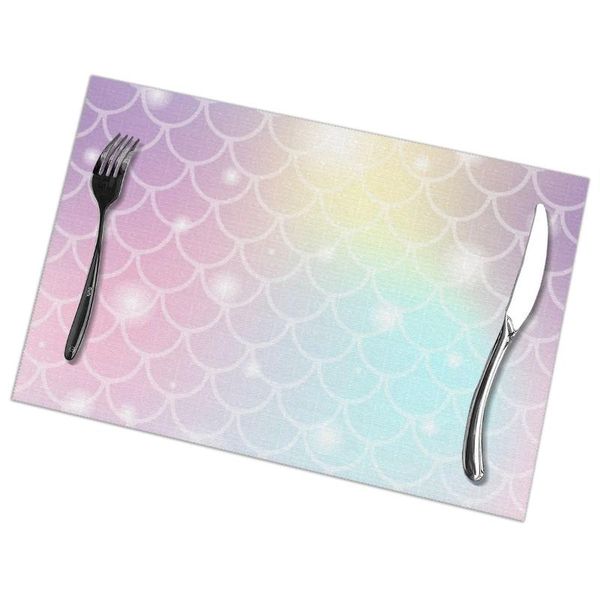 mats & pads set of 6 fish scale and shining sparcles placemats for dining table place mat in kitchen accessories cup wine
mats & pads set of 6 fish scale and shining sparcles placemats for dining table place mat in kitchen accessories cup wine