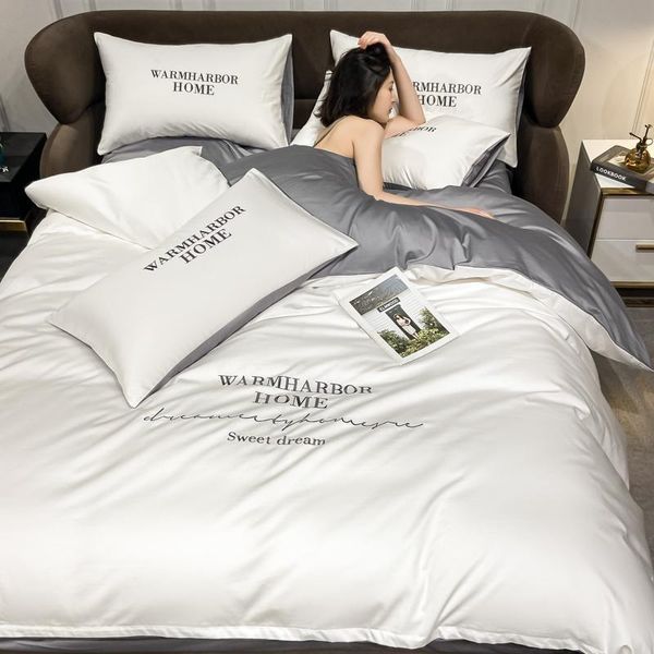 bedding sets europe white set soft comfort exquisite embroidery letter simplicity solid color duvet cover bed sheet king size
bedding sets europe white set soft comfort exquisite embroidery letter simplicity solid color duvet cover bed sheet king size