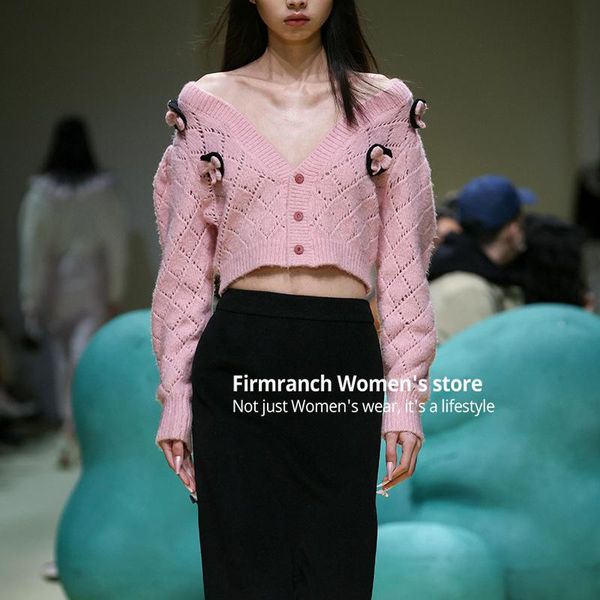 women's knits & tees firmranch 2021wool/ mohair pink v neck crochet hollow knit cardigan love holiday loose vintage sweater blouse with, White
women's knits & tees firmranch 2021wool/ mohair pink v neck crochet hollow knit cardigan love holiday loose vintage sweater blouse with, White