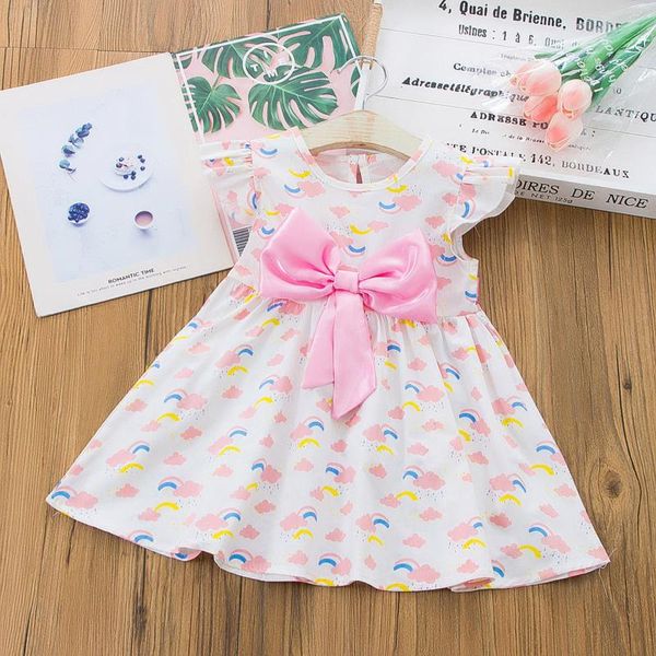 girl's dresses 40# toddler baby girls dress rainbow printed sleeve bowknot round neck princess party kids clothes, Red;yellow
girl's dresses 40# toddler baby girls dress rainbow printed sleeve bowknot round neck princess party kids clothes, Red;yellow
