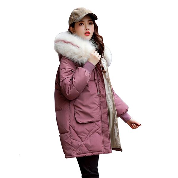down winter jacket parkas fashion fur collar hooded down cotton-padded jackets loose plus size women thick warm coat, Black
down winter jacket parkas fashion fur collar hooded down cotton-padded jackets loose plus size women thick warm coat, Black