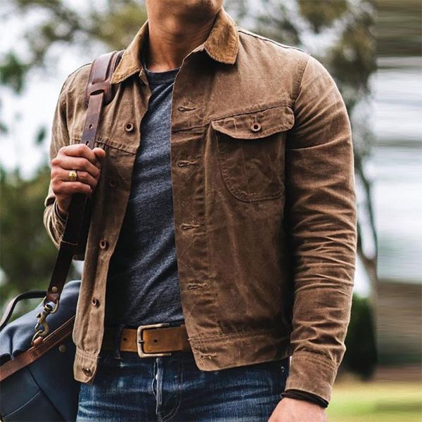 men's jackets winter jacket men fashion casual open stitch turn-down collar pocket coat single breasted for, Black;brown
men's jackets winter jacket men fashion casual open stitch turn-down collar pocket coat single breasted for, Black;brown