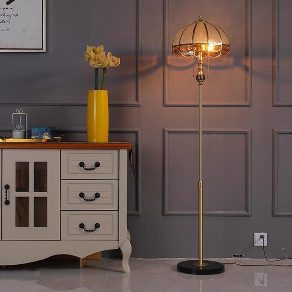 chinese living room sofa copper floor lamp european luxury warm romantic bedroom bedside lamps