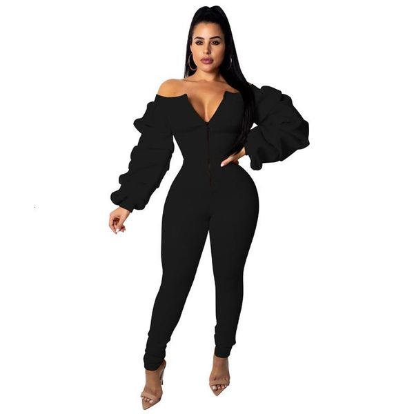 women's jumpsuits & rompers women casual jumpsuit front zipper slash neck off shoulder long puff sleeve thick overalls, Black;white
women's jumpsuits & rompers women casual jumpsuit front zipper slash neck off shoulder long puff sleeve thick overalls, Black;white