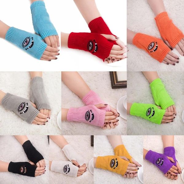 five fingers gloves stretchy hand warmers soft evil eye mitten fingerless with thumb hole embroidery winter warm wrist length, Blue;gray
five fingers gloves stretchy hand warmers soft evil eye mitten fingerless with thumb hole embroidery winter warm wrist length, Blue;gray