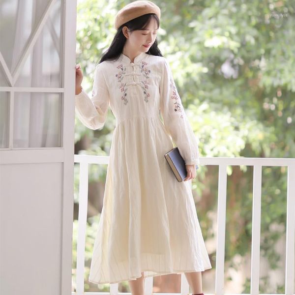 casual dresses republic of chinawind button embroidery dress female autumn and winter fairy waist retro sweet long women's cotton, Black;gray
casual dresses republic of chinawind button embroidery dress female autumn and winter fairy waist retro sweet long women's cotton, Black;gray