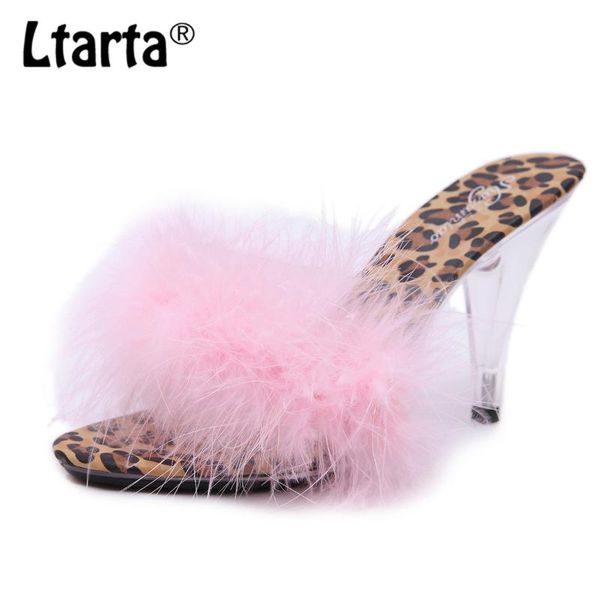 sandals ltarta super high heels 10cm nightclub transparent slippers plush large size shoes 42 lfd, Black
sandals ltarta super high heels 10cm nightclub transparent slippers plush large size shoes 42 lfd, Black