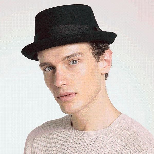 stingy brim hats smart clothing autumn and winter british retro jazz hat men's korean warm fashion wool, Blue;gray
stingy brim hats smart clothing autumn and winter british retro jazz hat men's korean warm fashion wool, Blue;gray