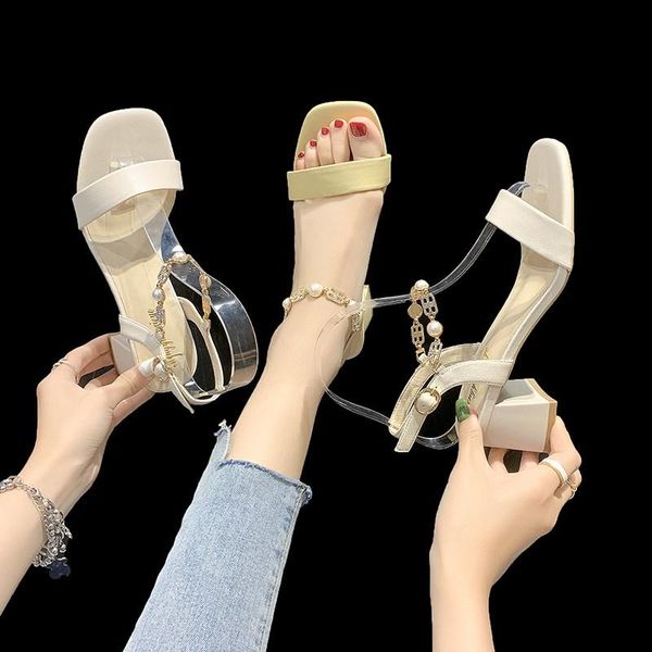 sandals summer thick heel women 2021 style buckle fashion mid-heel comfortable all-match women's, Black
sandals summer thick heel women 2021 style buckle fashion mid-heel comfortable all-match women's, Black