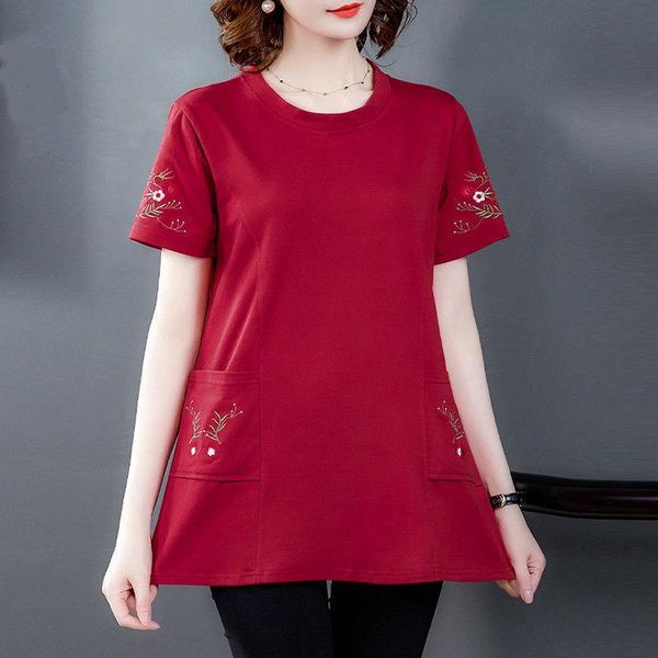 women's t-shirt t shirt cotton women large size 4xl flower print round neck short sleeve ropa mujer camisetas y979, White
women's t-shirt t shirt cotton women large size 4xl flower print round neck short sleeve ropa mujer camisetas y979, White