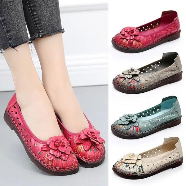 summer mother shoes sandals female retro leather soft sole flat comfortable middle-aged hollow, Black
summer mother shoes sandals female retro leather soft sole flat comfortable middle-aged hollow, Black