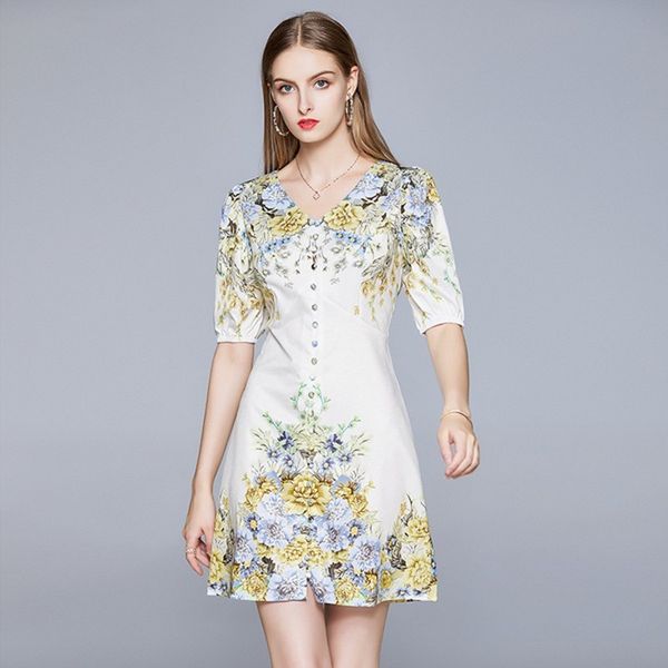 llzacoosh fashion vintage print office dress women v-neck half sleeve high waist slim single breasted mini dresses 210514, Black;gray
llzacoosh fashion vintage print office dress women v-neck half sleeve high waist slim single breasted mini dresses 210514, Black;gray