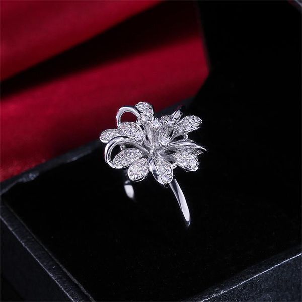 wedding rings creative silver plated white zircon flower luxury womens micro paved party jewelry gift, Slivery;golden
wedding rings creative silver plated white zircon flower luxury womens micro paved party jewelry gift, Slivery;golden