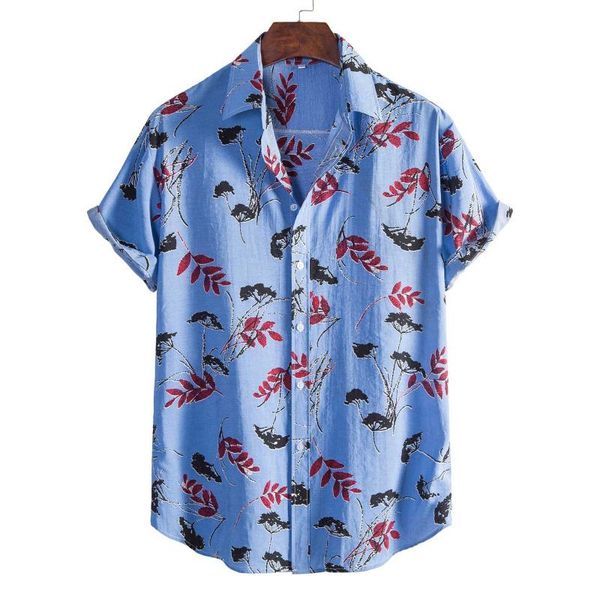 men's casual shirts 2021 shirt floral print blouse short-sleeve streetwear fashion summer men masculina beach camisa, White;black
men's casual shirts 2021 shirt floral print blouse short-sleeve streetwear fashion summer men masculina beach camisa, White;black