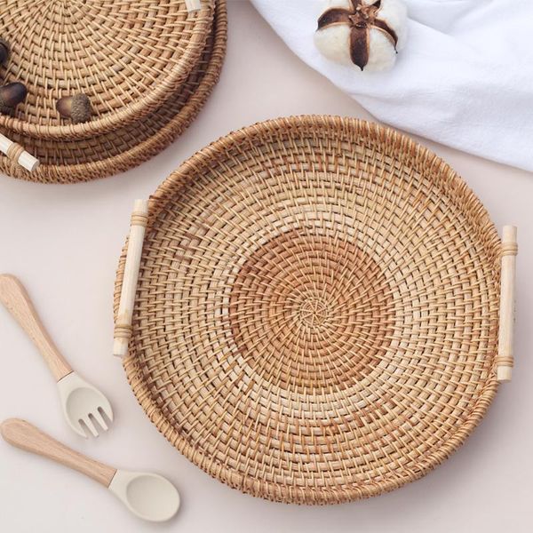 dishes & plates with handle rattan hand-woven tray storage fruit snack plate cake platter tea trays
dishes & plates with handle rattan hand-woven tray storage fruit snack plate cake platter tea trays