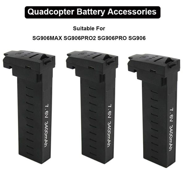 quadcopter battery accessoriess 7.6v 3400mah for sg906max sg906 pro2 high power drone 7.4v 2800mah pro helicopter drones
quadcopter battery accessoriess 7.6v 3400mah for sg906max sg906 pro2 high power drone 7.4v 2800mah pro helicopter drones