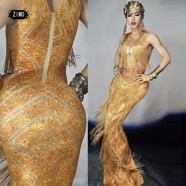 casual dresses luxurious gold rhinestone tassel long dress stage dance costume elastic sleeveless singer designer runway show, Black;gray
casual dresses luxurious gold rhinestone tassel long dress stage dance costume elastic sleeveless singer designer runway show, Black;gray