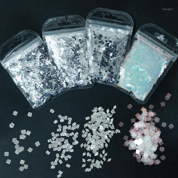 bag silver holographic chunky glitter sequins multi-shapes highlight flakes cosmetic face body nails tips1, Silver;gold
bag silver holographic chunky glitter sequins multi-shapes highlight flakes cosmetic face body nails tips1, Silver;gold