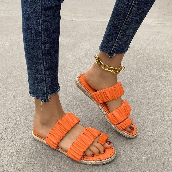 summer women's flip flops all-match comfortable casual sandals pleated solid color shoes zapatillas mujer slippers, Black
summer women's flip flops all-match comfortable casual sandals pleated solid color shoes zapatillas mujer slippers, Black