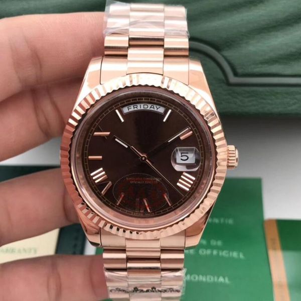 wristwatches 2021 models luxury men watch waterproof automatic mechanical gold steel sapphire daydaty 41mm, Slivery;brown
wristwatches 2021 models luxury men watch waterproof automatic mechanical gold steel sapphire daydaty 41mm, Slivery;brown