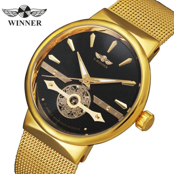 official luxury watch men dress classic automatic mechanical watches golden steel strap carved skeleton wristwatch clock wristwatches, Slivery;brown
official luxury watch men dress classic automatic mechanical watches golden steel strap carved skeleton wristwatch clock wristwatches, Slivery;brown