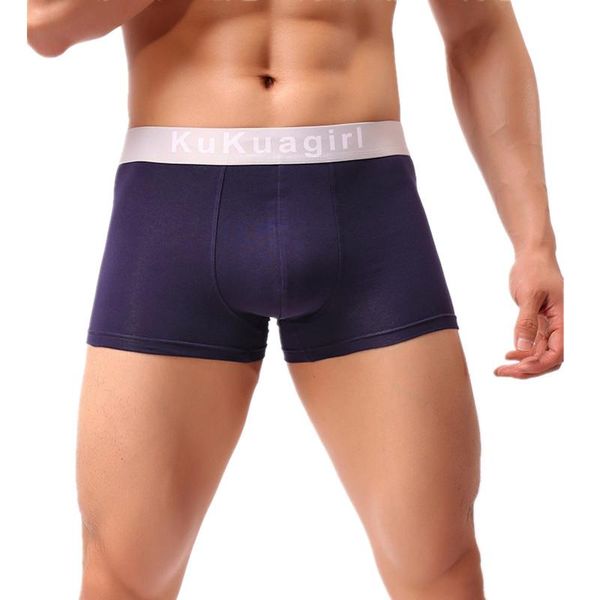 

underpants men underwear cotton boxers shorts intimate panties mid-rise u convex pouch cueca calzoncillo plus size l-3xl, Black;white