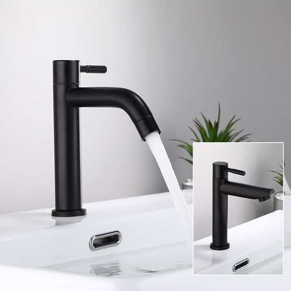 stainless steel bathroom faucet black basin single cold water sink handle deck mounted faucets
stainless steel bathroom faucet black basin single cold water sink handle deck mounted faucets