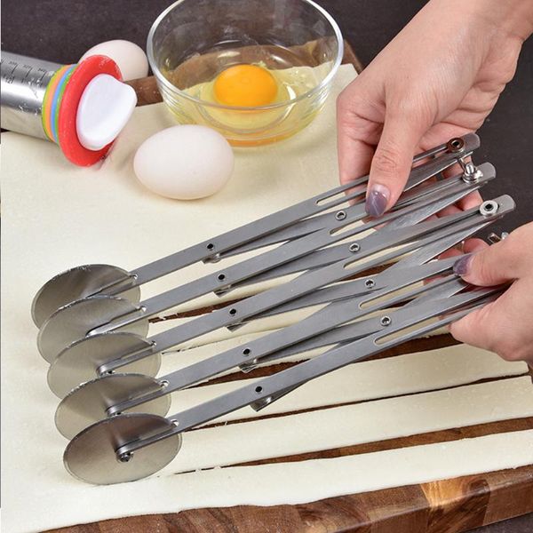 baking & pastry tools slicer 5 wheel pizza knife dough divider adjustable cutter cookie kitchen tool for accessories
baking & pastry tools slicer 5 wheel pizza knife dough divider adjustable cutter cookie kitchen tool for accessories