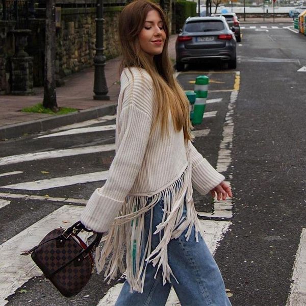 ardm fahion patchwork tassel woman sweaters o-neck solid color long sleeve vintage winter female pullover casual 2021 women's, White;black
ardm fahion patchwork tassel woman sweaters o-neck solid color long sleeve vintage winter female pullover casual 2021 women's, White;black