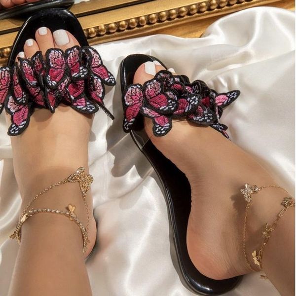 women transparent slippers summer beach flat sandals fashion butterfly open toe ladies shoes clear flip flops outdoor slides, Black
women transparent slippers summer beach flat sandals fashion butterfly open toe ladies shoes clear flip flops outdoor slides, Black
