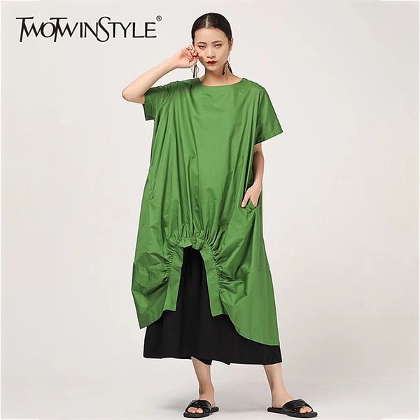 loose drawstring dress for women o neck short sleeve irregular hem casual black dresses female fashion summer 210520, Black;gray
loose drawstring dress for women o neck short sleeve irregular hem casual black dresses female fashion summer 210520, Black;gray