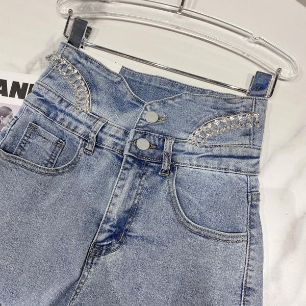 women's shorts deat spring comers high waist blue current denim female shorts streetwear ml518 551l, White;black
women's shorts deat spring comers high waist blue current denim female shorts streetwear ml518 551l, White;black