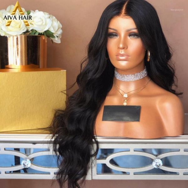 aiva long wavy black wig glueless synthetic lace front high density temperature fiber for women1
aiva long wavy black wig glueless synthetic lace front high density temperature fiber for women1