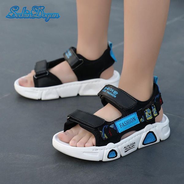 sandals kids soft breathable boys comfortable fabrics children's beach shoes anti-sweat non-slip, Black;red
sandals kids soft breathable boys comfortable fabrics children's beach shoes anti-sweat non-slip, Black;red
