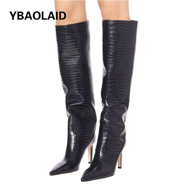 boots 2021 autumn winter fashion high tube pointed toe catwalk knight crocodile pattern plaid sleeve heel long, Black
boots 2021 autumn winter fashion high tube pointed toe catwalk knight crocodile pattern plaid sleeve heel long, Black