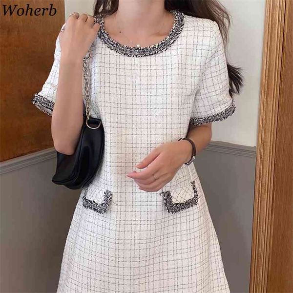 elegant sweet chic dress women vintage summer plaid short sleeve dresses korean fashion weave tassel vestidos 210519, Black;gray
elegant sweet chic dress women vintage summer plaid short sleeve dresses korean fashion weave tassel vestidos 210519, Black;gray