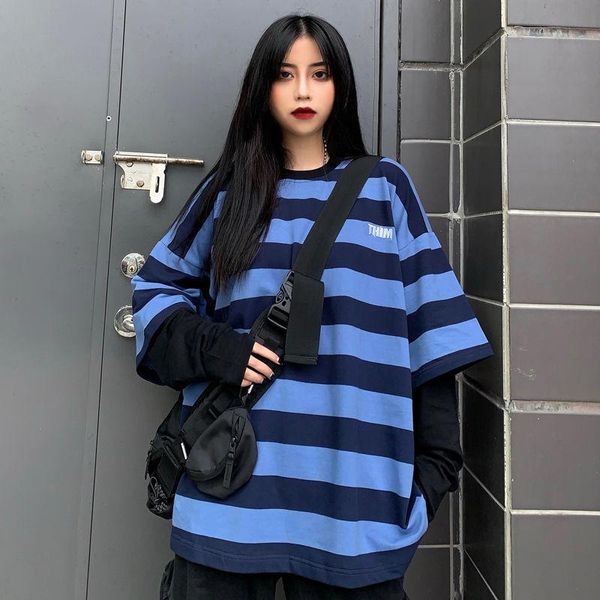 men's t-shirts autumn and summer wear fake two piece blouse student ulzzang harajuku stripe loose bf long sleeve t-shirt, White;black
men's t-shirts autumn and summer wear fake two piece blouse student ulzzang harajuku stripe loose bf long sleeve t-shirt, White;black