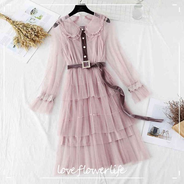 autumn two pieces long-sleeve dress women solid color sweet mesh lace dresses elegant party dress femme vestidos robe 210521, Black;gray
autumn two pieces long-sleeve dress women solid color sweet mesh lace dresses elegant party dress femme vestidos robe 210521, Black;gray