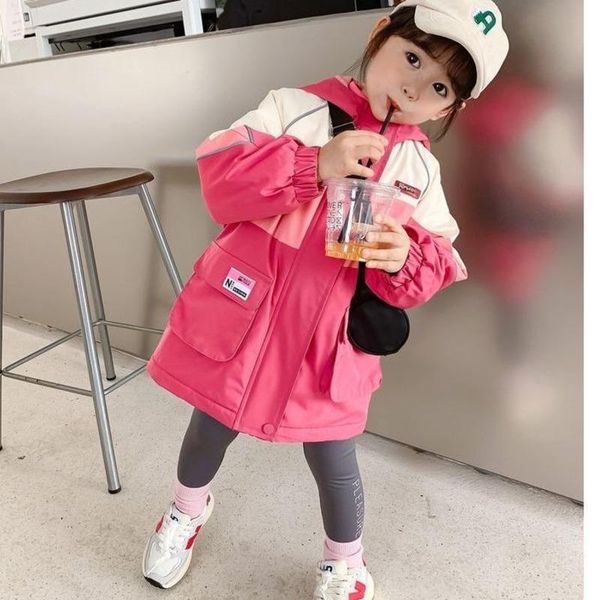 jackets autumn jacket for girls children's clothing pink sweet baby girl korean windbreaker hooded casual 3-7 years kids, Blue;gray
jackets autumn jacket for girls children's clothing pink sweet baby girl korean windbreaker hooded casual 3-7 years kids, Blue;gray