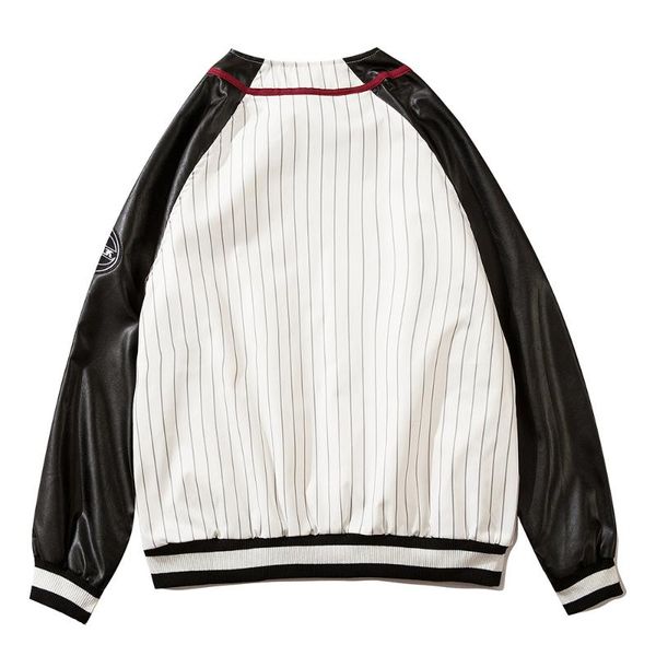 men's jackets contrast paneled sleeve pu jacket mens streetwear autumn patchwork baseball casual loose letterman outerwear men, Black;brown
men's jackets contrast paneled sleeve pu jacket mens streetwear autumn patchwork baseball casual loose letterman outerwear men, Black;brown