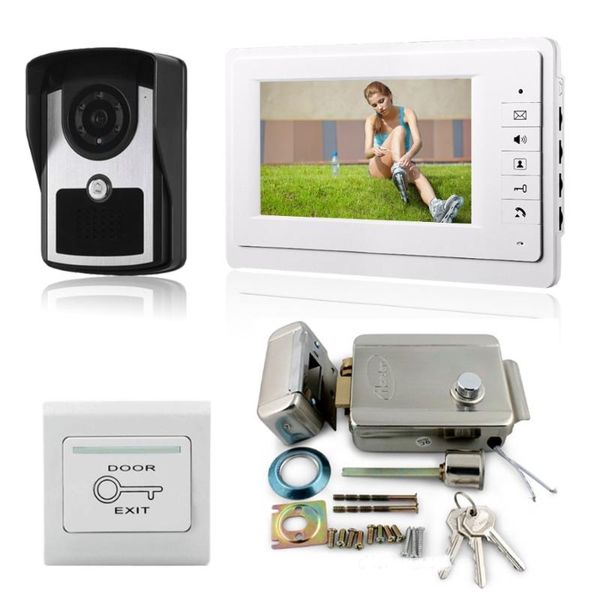 wired 7'' tft color video doorbell intercom door phone with electric lock kit ir night vision waterproof camera phones
wired 7'' tft color video doorbell intercom door phone with electric lock kit ir night vision waterproof camera phones