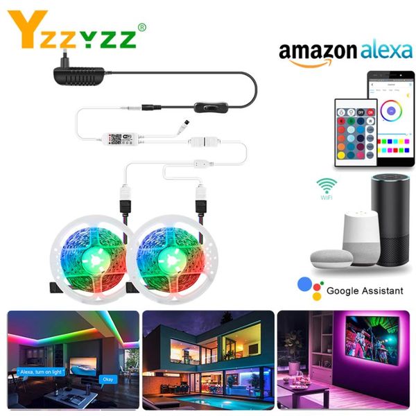 strips dc12v wifi led light strip rgb tira smd 2835 5m 10m 15m string diode flexible ribbon controller+adapter
strips dc12v wifi led light strip rgb tira smd 2835 5m 10m 15m string diode flexible ribbon controller+adapter