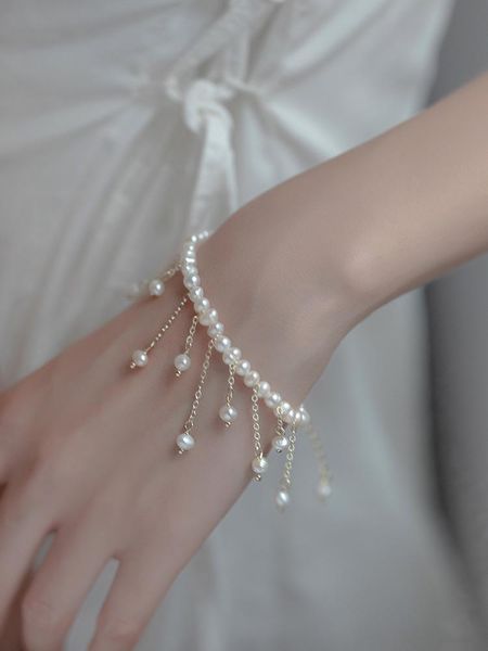 charm bracelets south korea's same natural pearl bracelet sen series super fairy princess style light luxury jewelry, Golden;silver
charm bracelets south korea's same natural pearl bracelet sen series super fairy princess style light luxury jewelry, Golden;silver