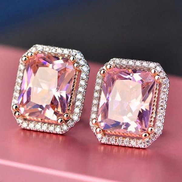 stud wukalo romantic 925 silver princess pink cz earring for women engagement wedding party birthday gift female jewelry, Golden;silver
stud wukalo romantic 925 silver princess pink cz earring for women engagement wedding party birthday gift female jewelry, Golden;silver